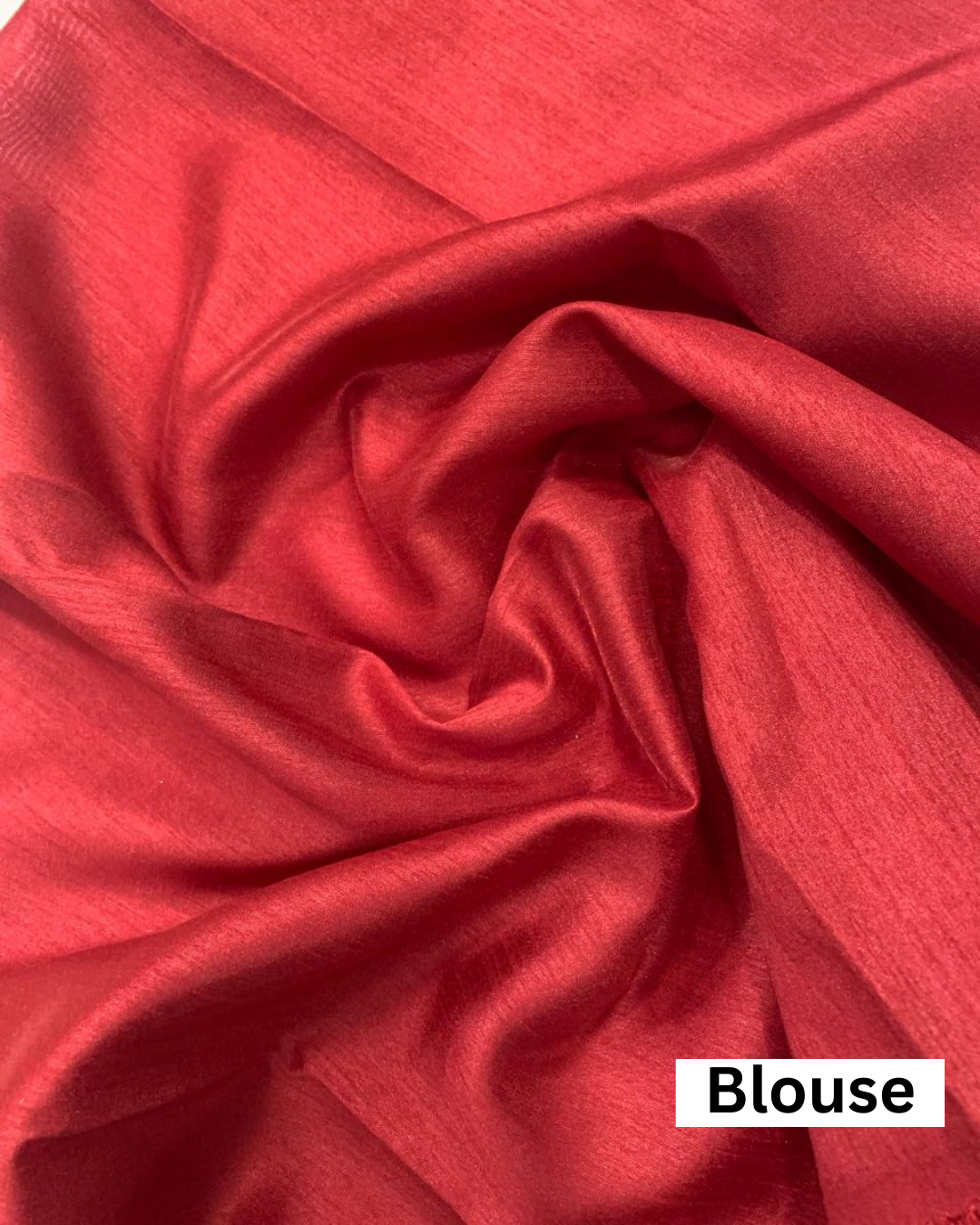 Red Pure Soft Organza Saree