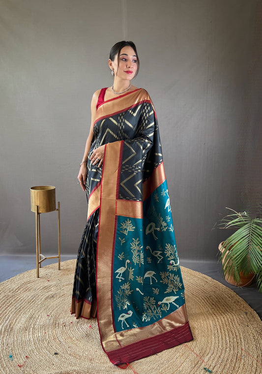 Black Paithani silk sarees