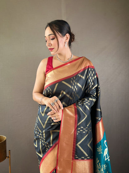 Black Paithani silk sarees