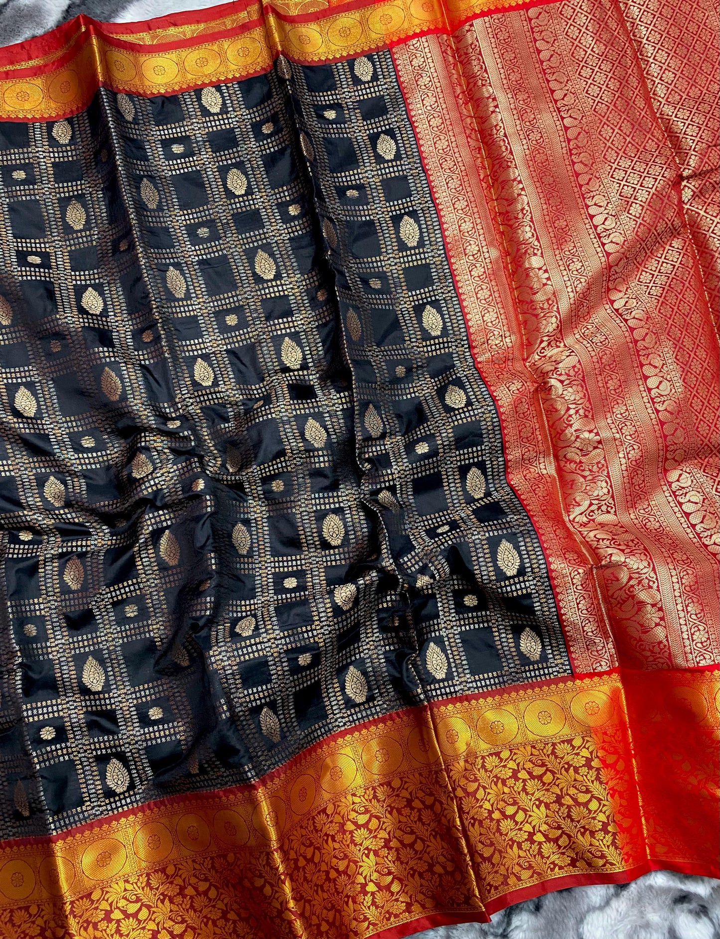 Black Kanchipuram Silk Sarees