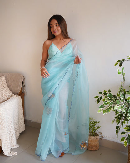 SKY This Organza saree