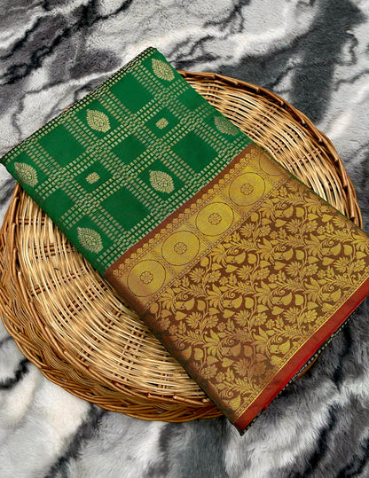 Green Kanchipuram Silk Sarees