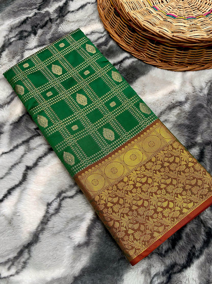 Green Kanchipuram Silk Sarees