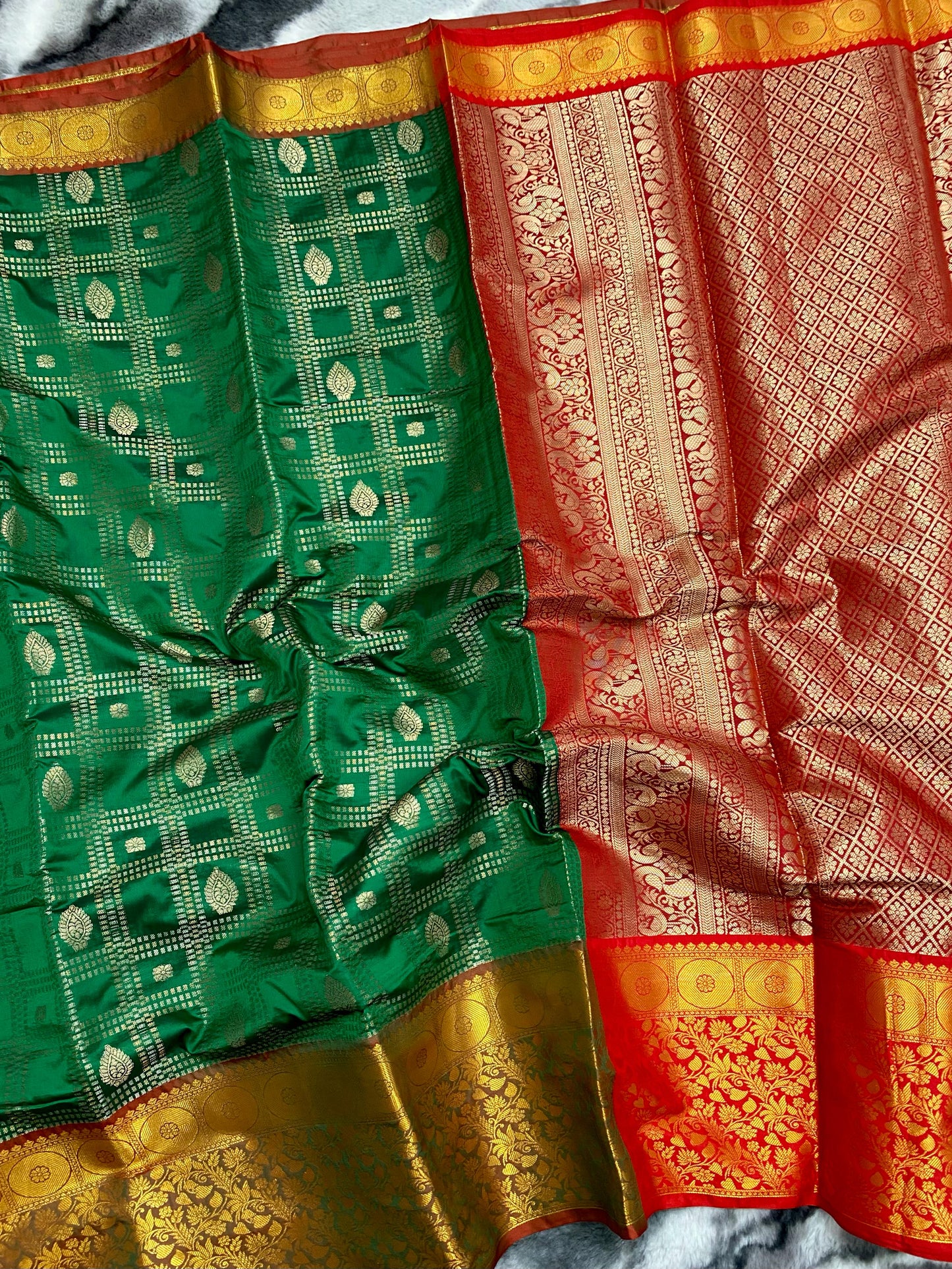 Green Kanchipuram Silk Sarees