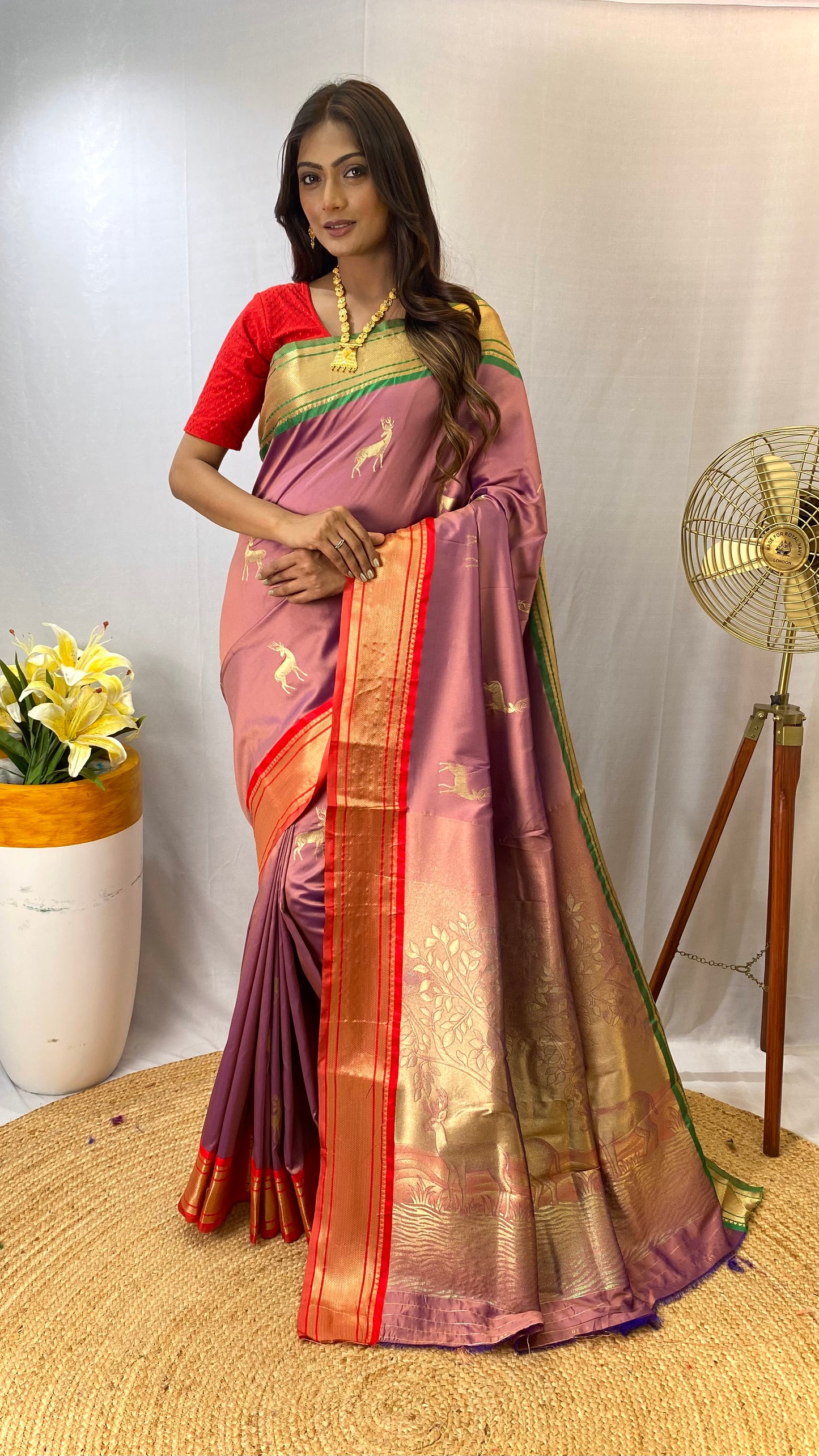 Lavender Introducing Our Pure soft silk saree