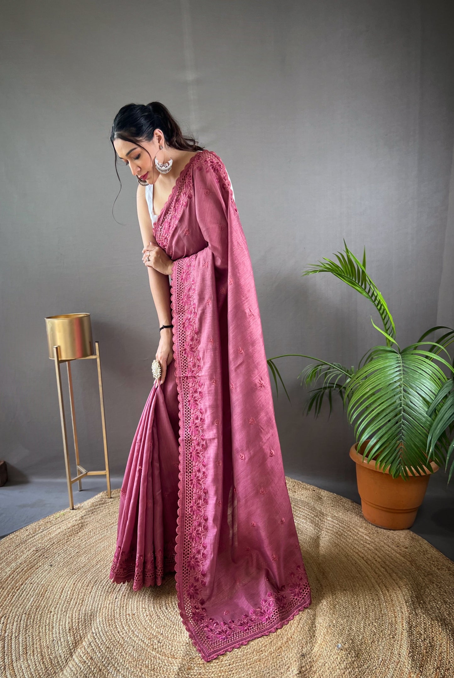 Levender Purr matka silk soft saree