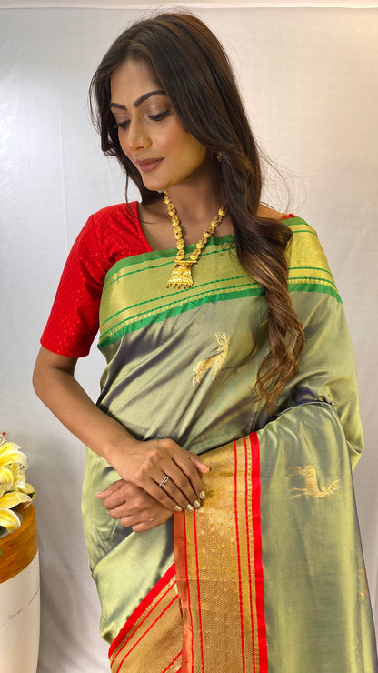 Pista Introducing Our Pure soft silk saree