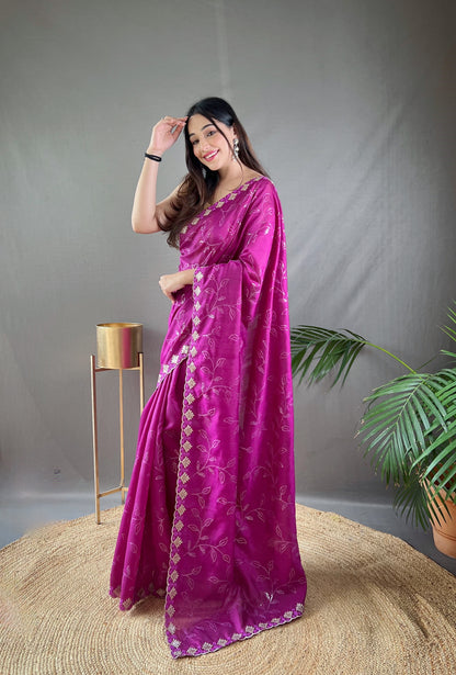 Purpel Pure Ruhi Silk Saree