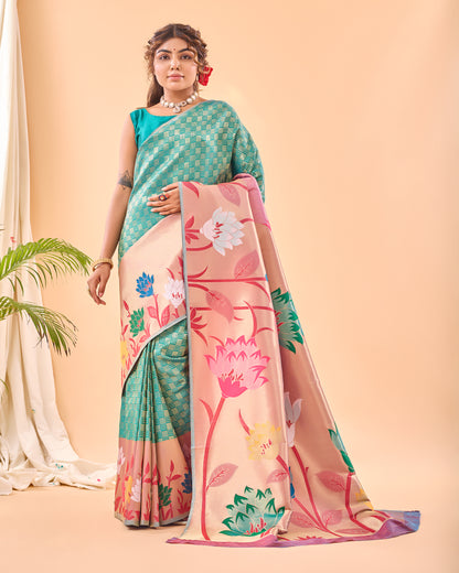 Rama PURE PAITHANI SILK SAREE