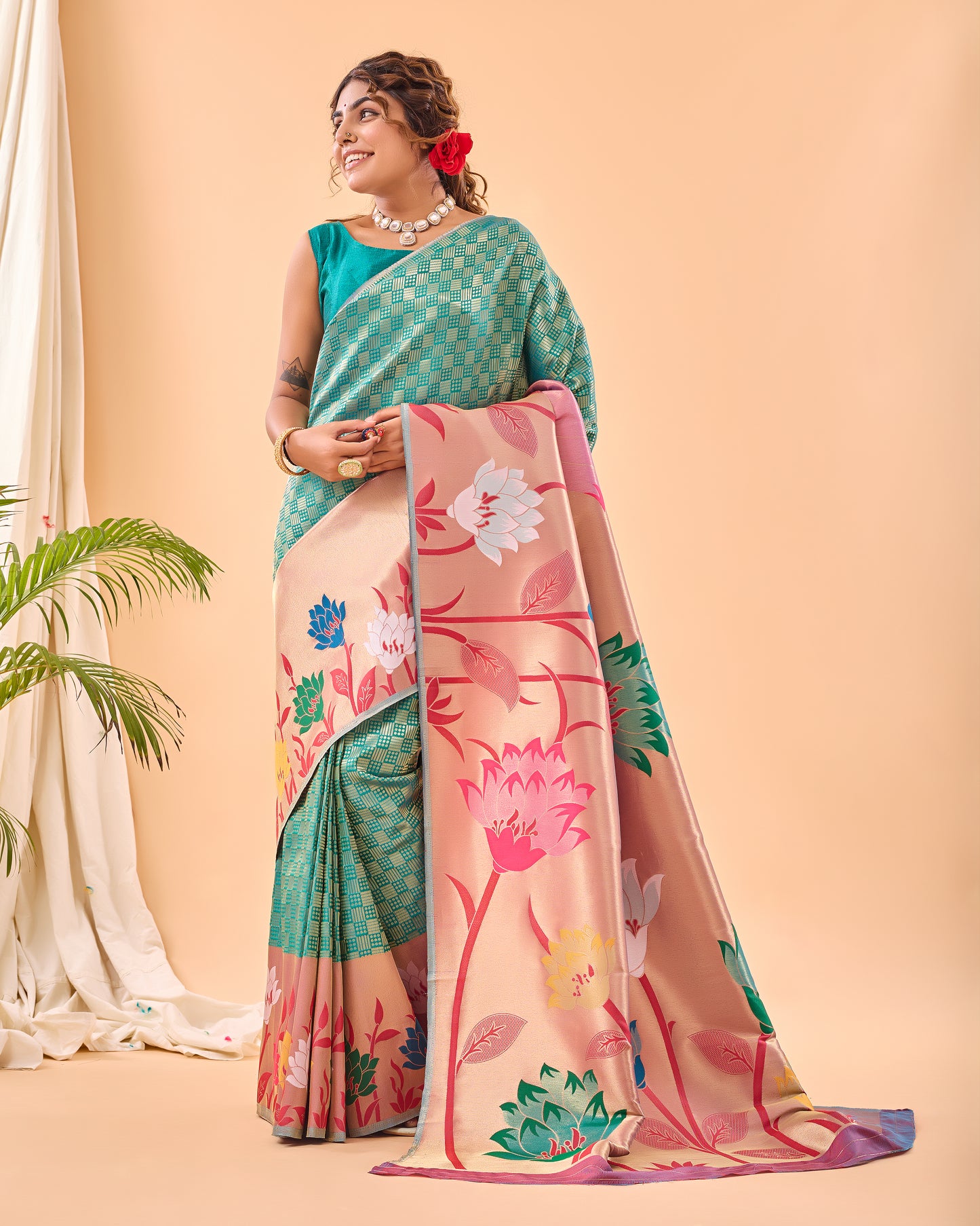 Rama PURE PAITHANI SILK SAREE