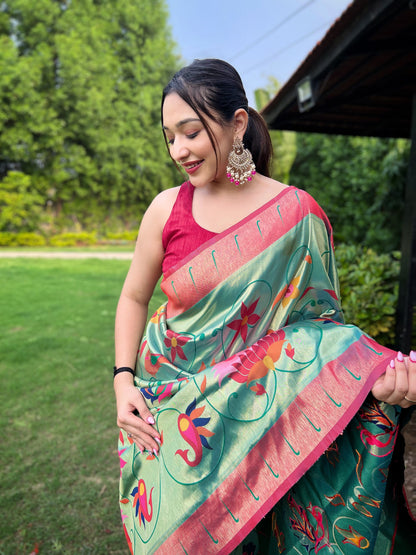 RAMA PURE PAITHANI SAREE