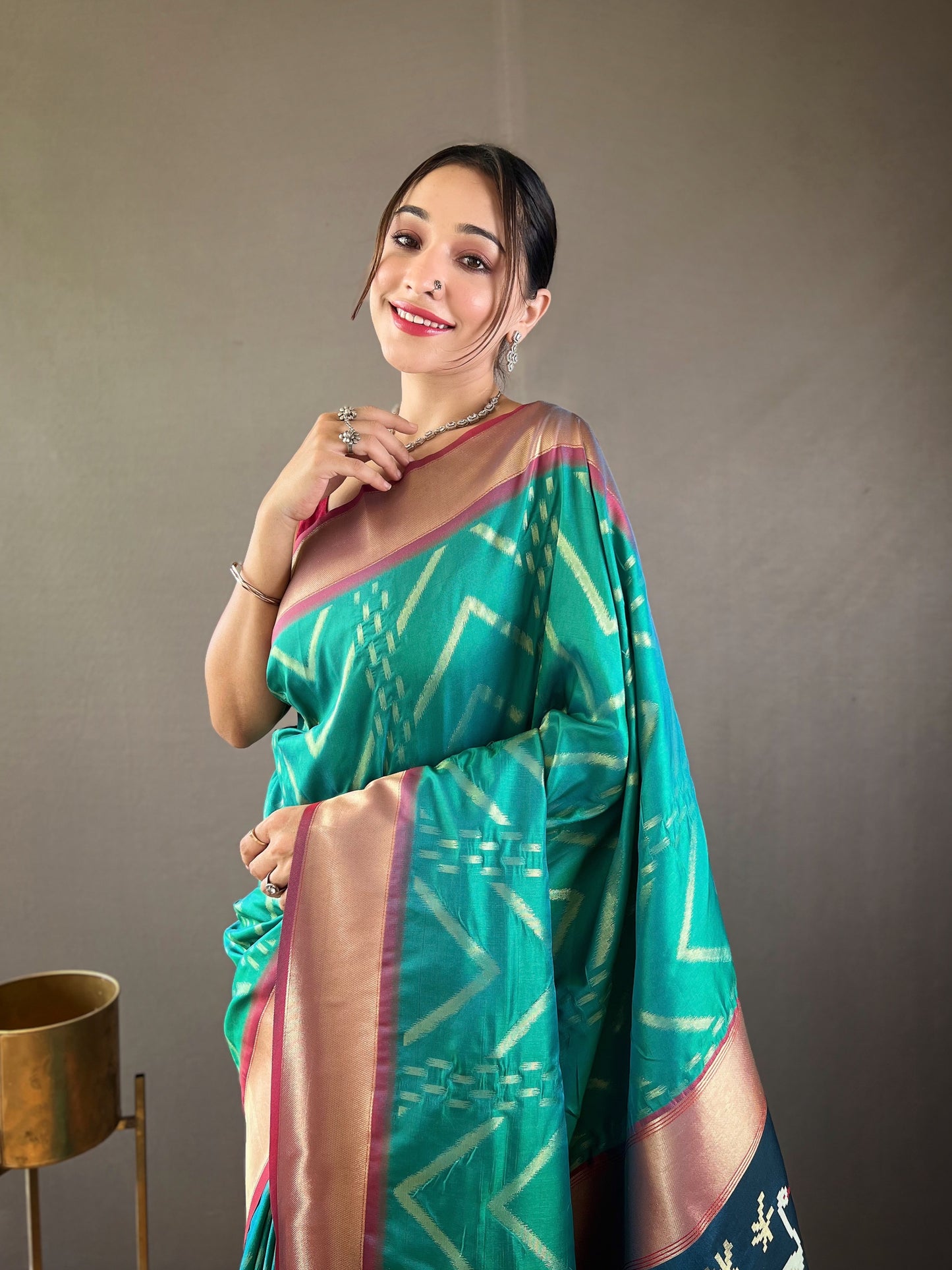 Rama  Paithani silk sarees