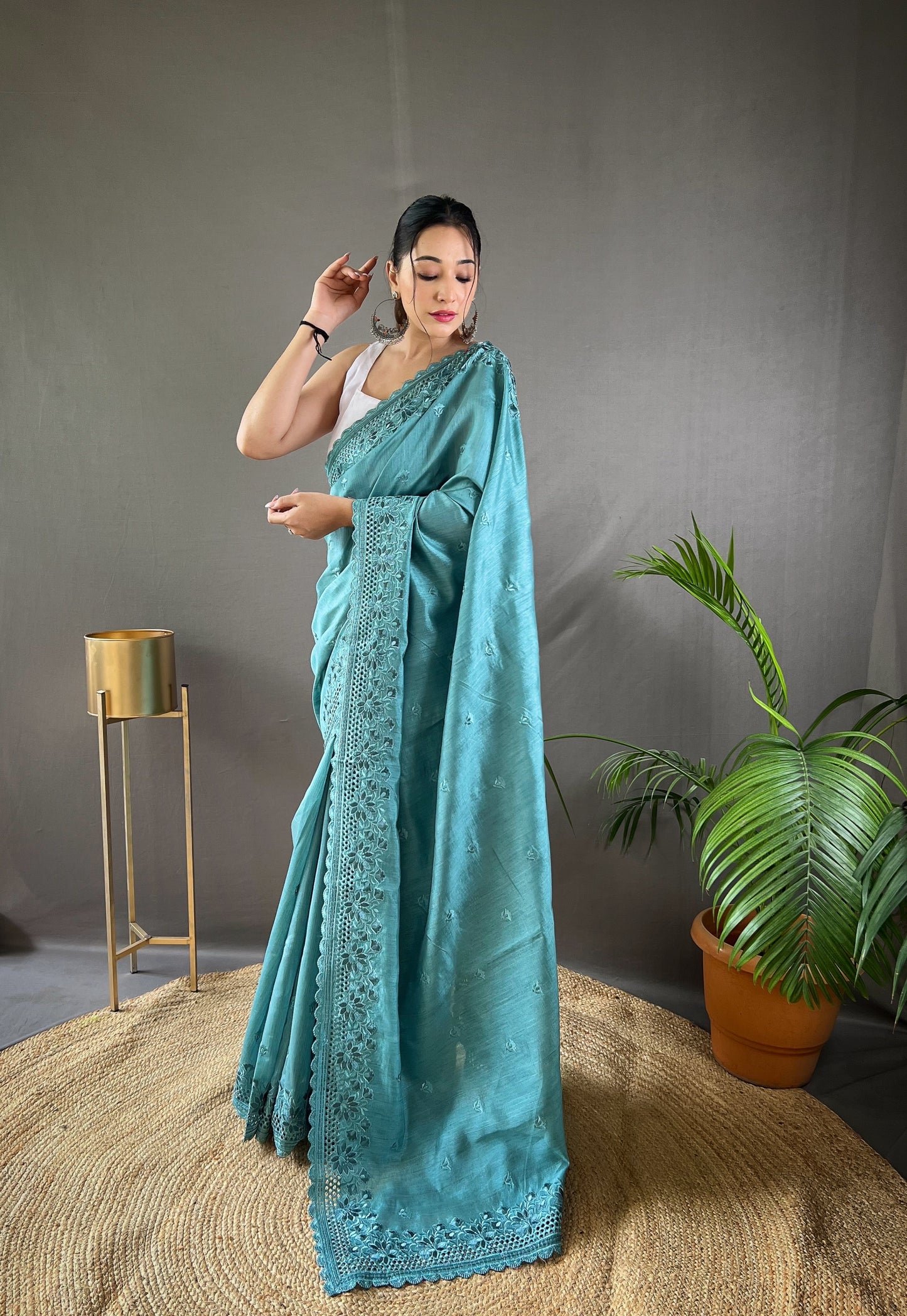 Sky Purr matka silk soft saree