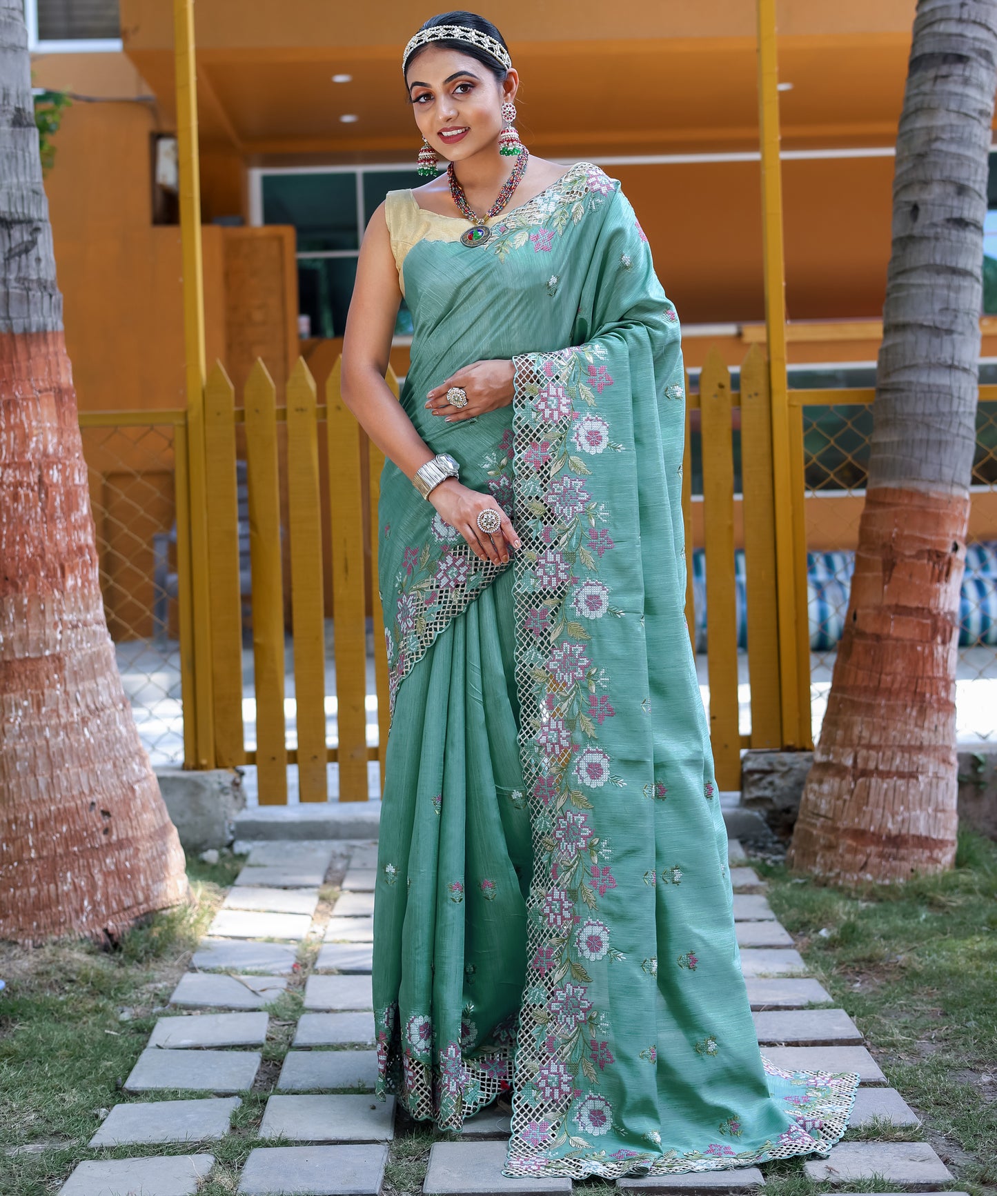 Sky Pure marks silk saree