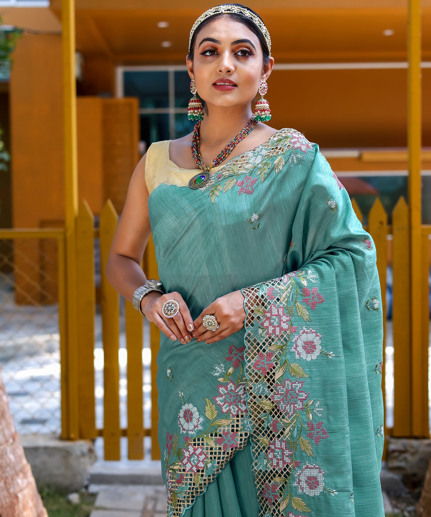 Sky Pure marks silk saree