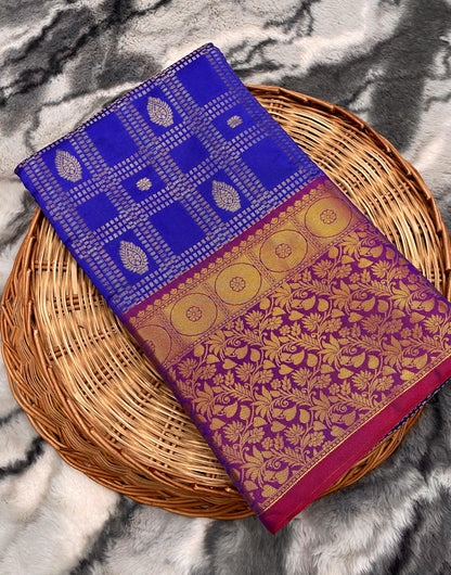 Violet Kanchipuram Silk Sarees