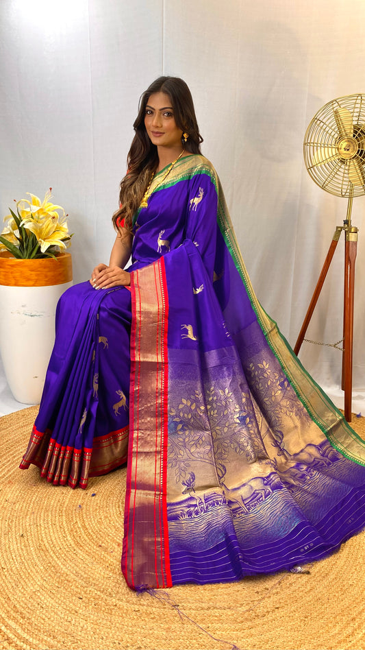 Violet Introducing Our Pure soft silk saree