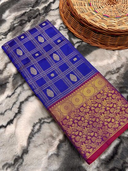 Violet Kanchipuram Silk Sarees