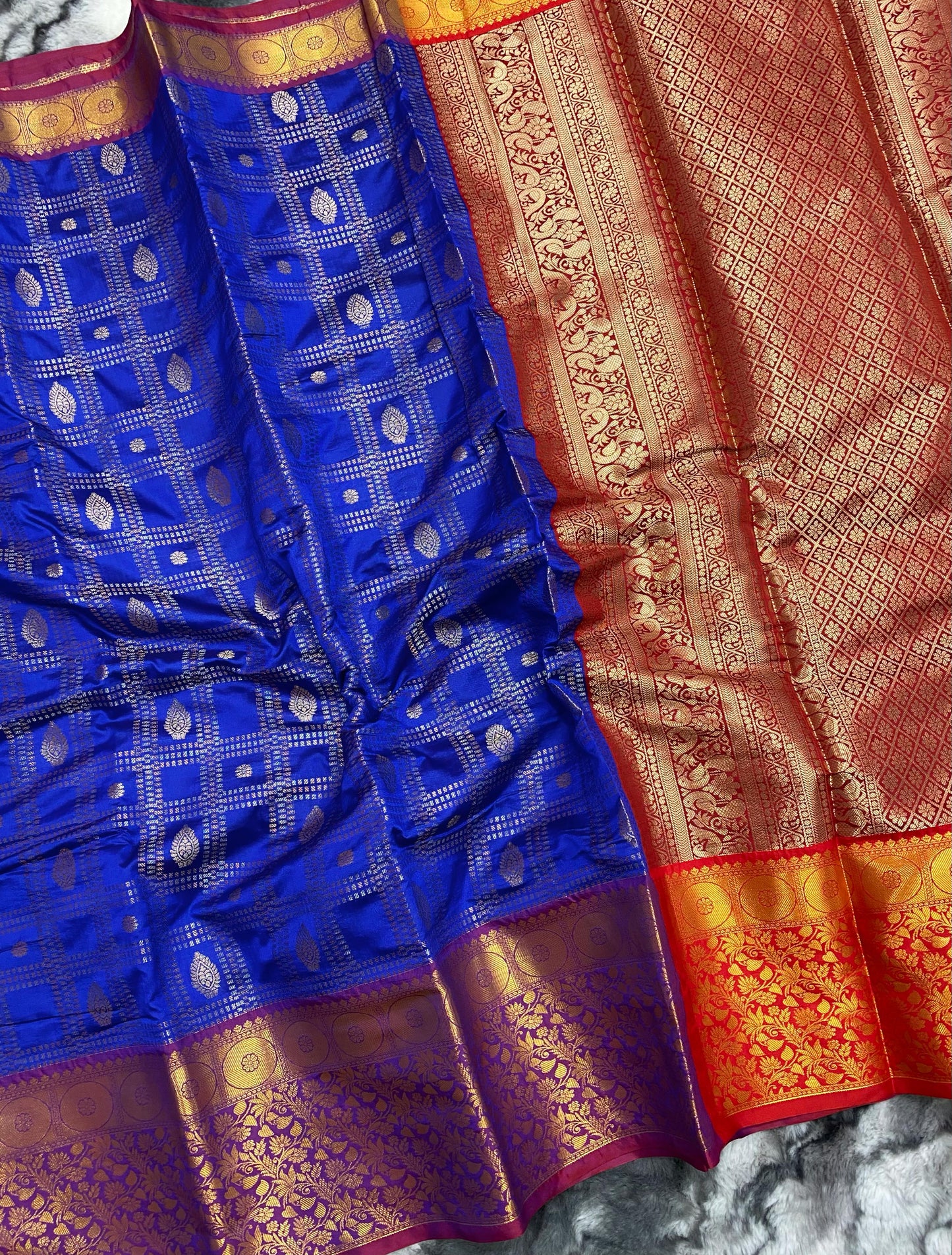 Violet Kanchipuram Silk Sarees