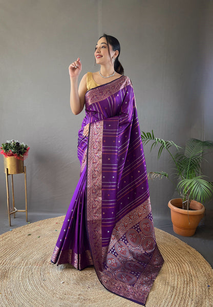 WINE SILK SAREES WITH SILVER , COPPER AND ANTIQUE WEAVING USED