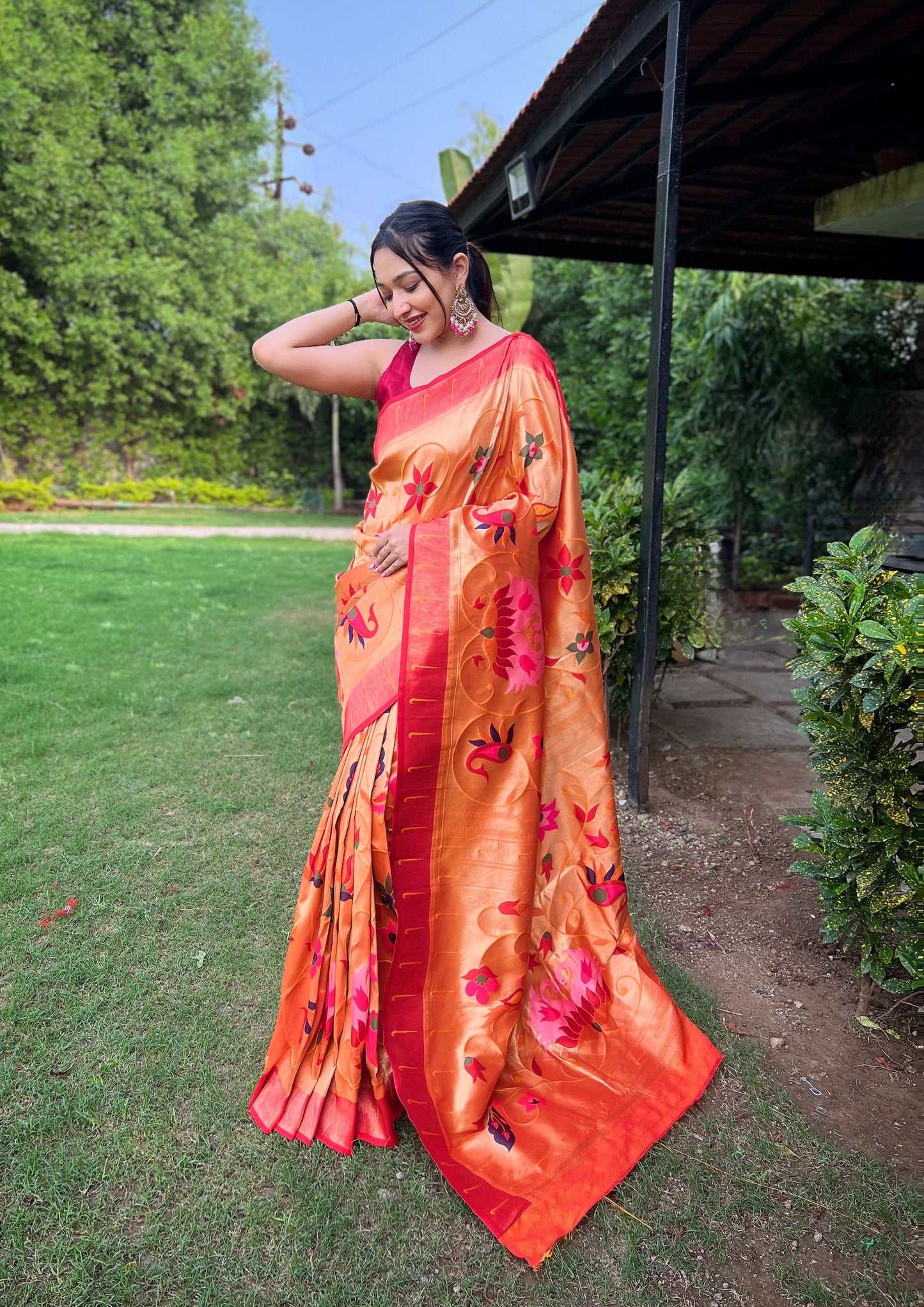 YELLOW PURE PAITHANI SAREE