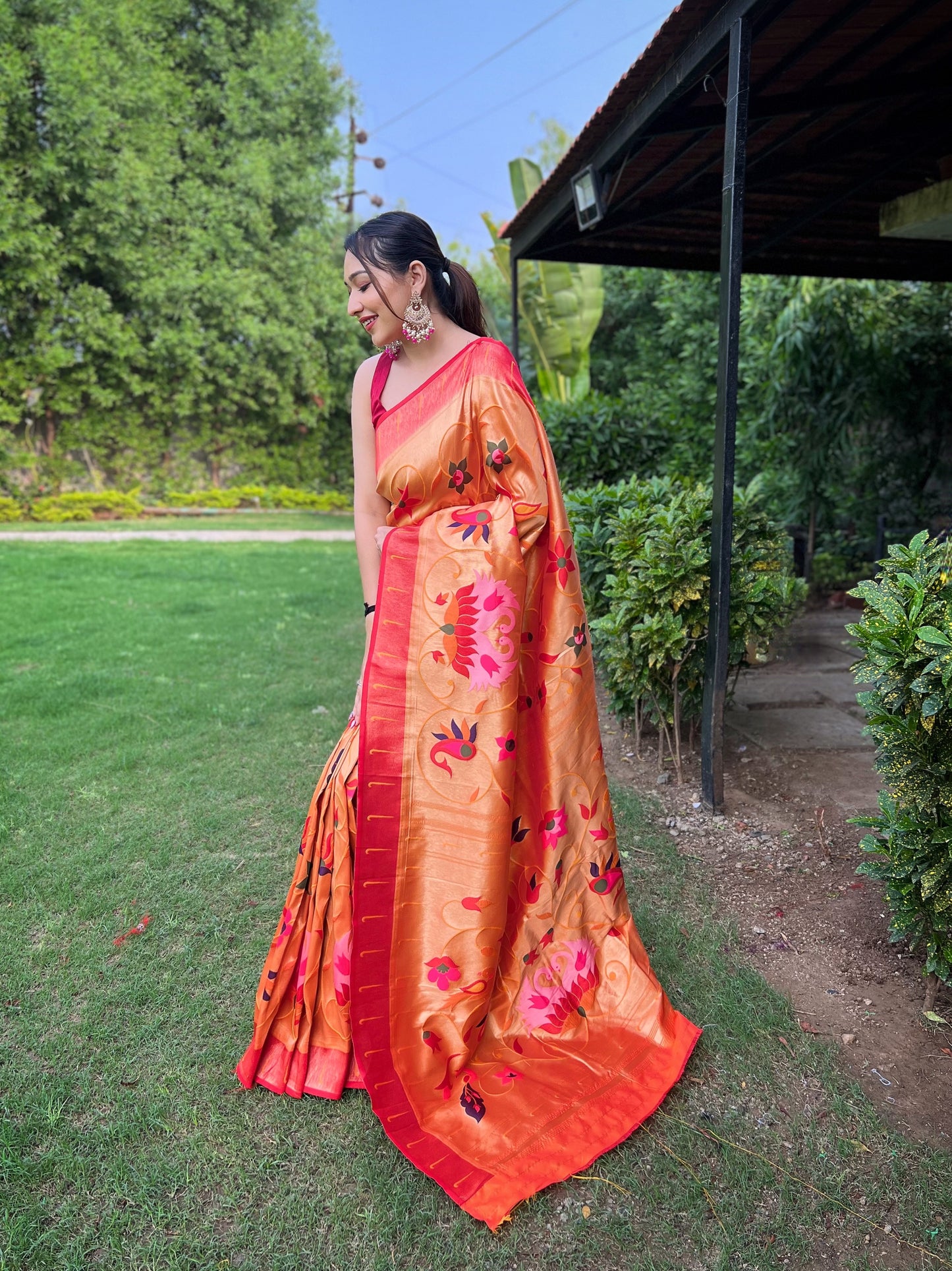 YELLOW PURE PAITHANI SAREE