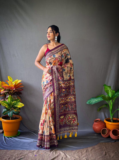 Creem Beautiful Cotton Sarees