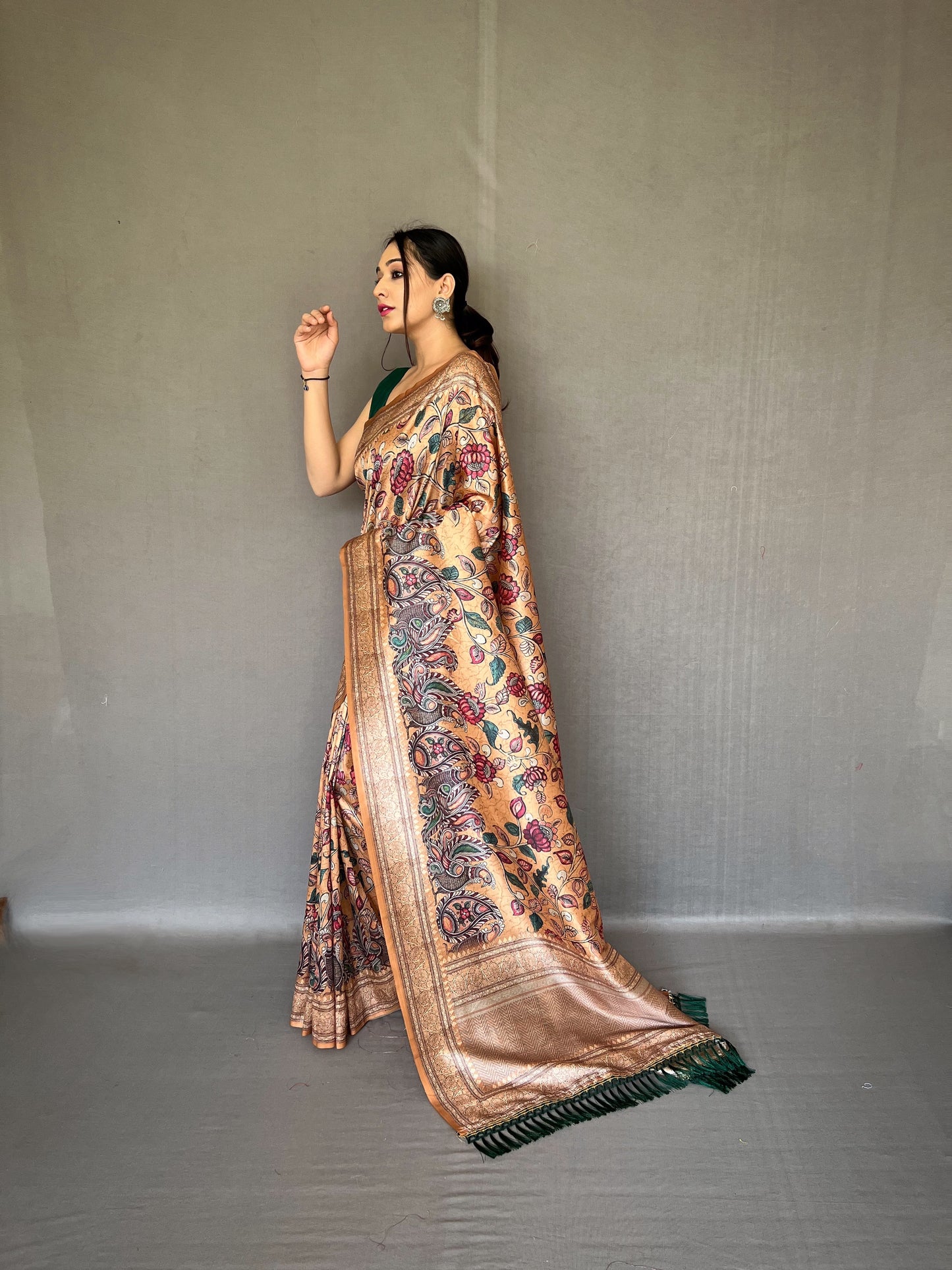 CREEM SOFT SILK SAREE