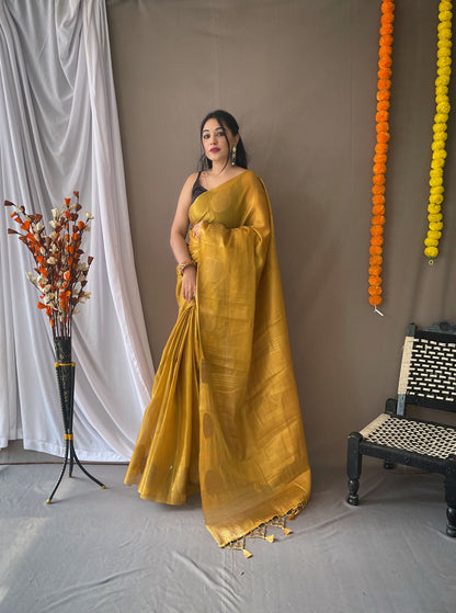 Gold Original Tissue Silk Sarees