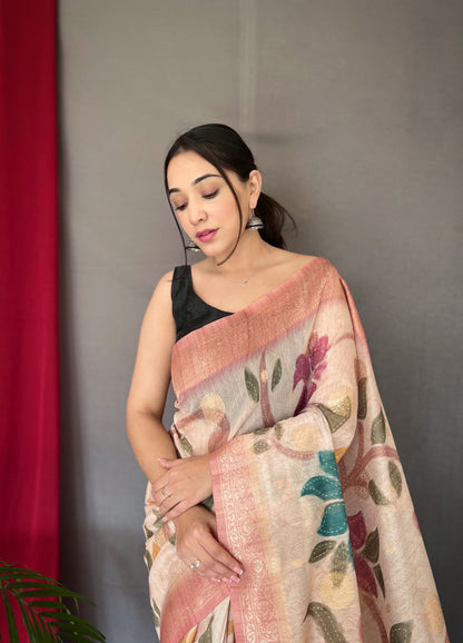 Pure chanderi silk saree