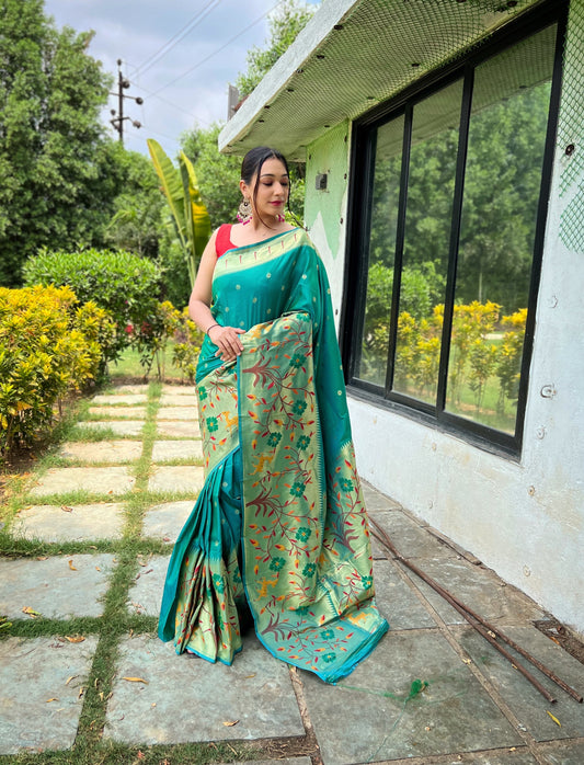 RAMA BEAUTIFULL PURE PAITHANI SILK SAREE