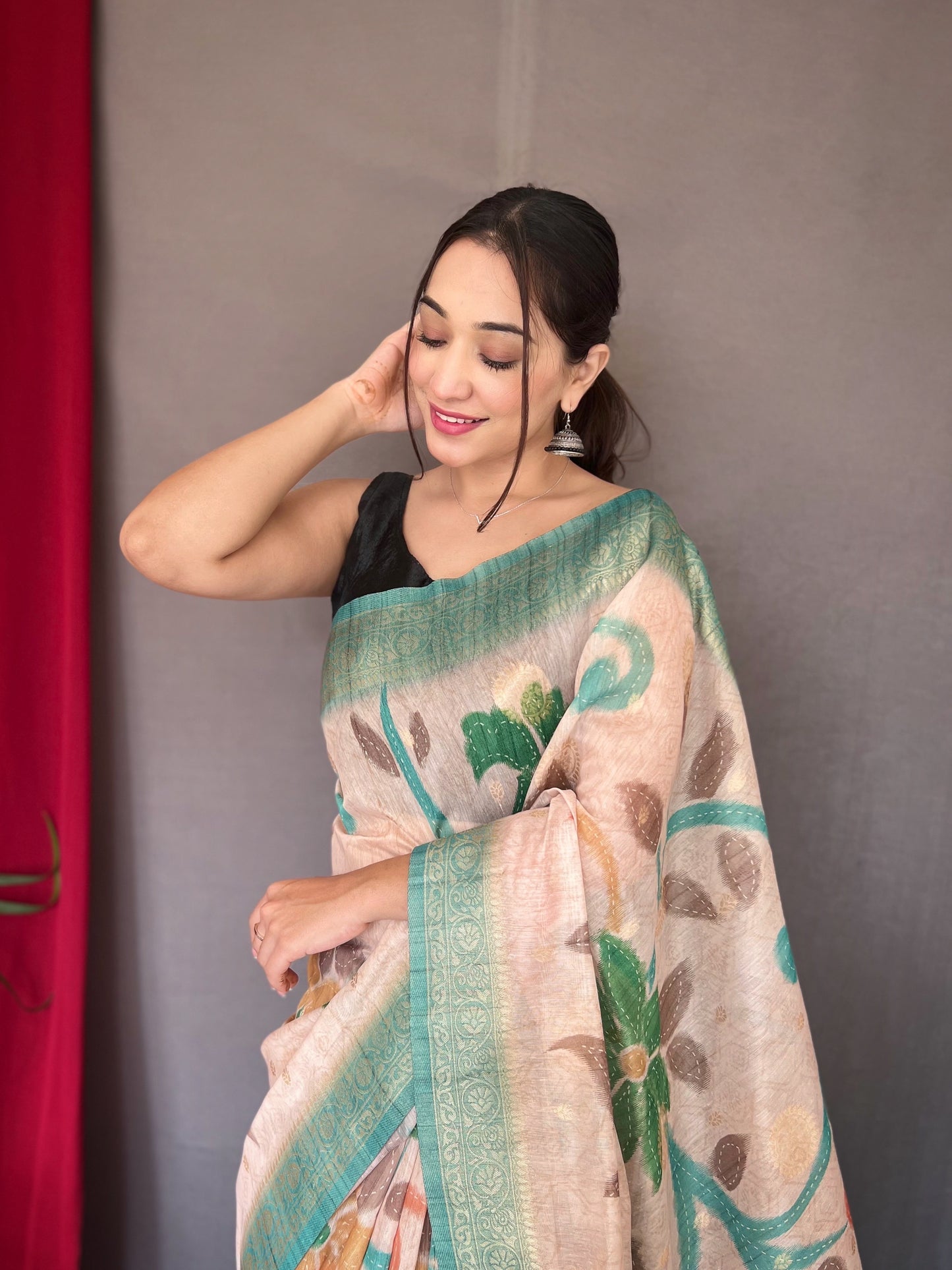 Pure chanderi silk saree