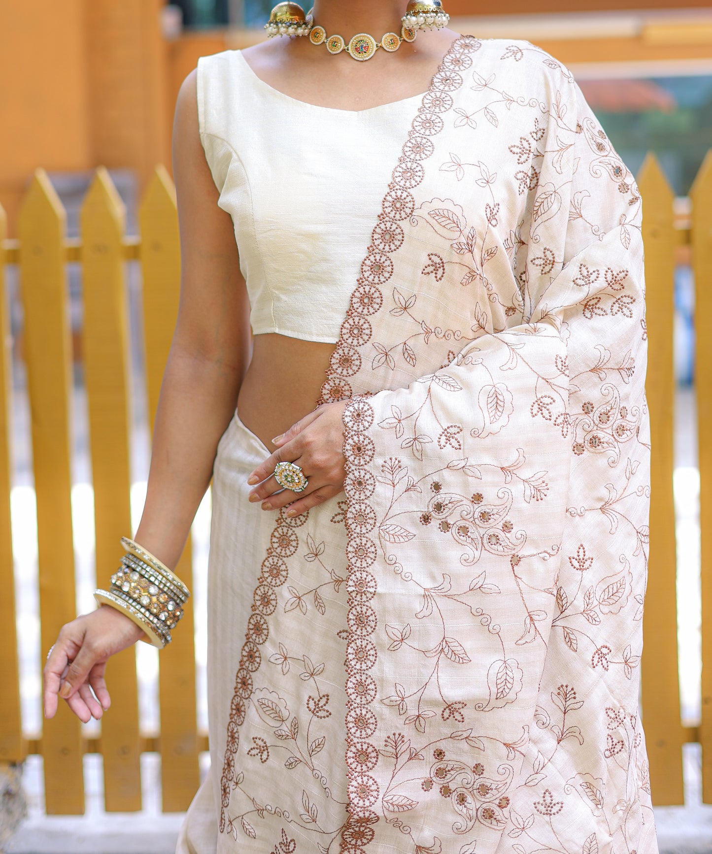 white Pure Soft silk saree